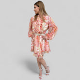 Krajša obleka z volančki