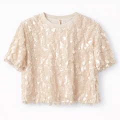 Bleščeča majica s pajetami