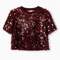 Bleščeča majica s pajetami