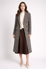 Eleganten plašč s tvid vzorcem